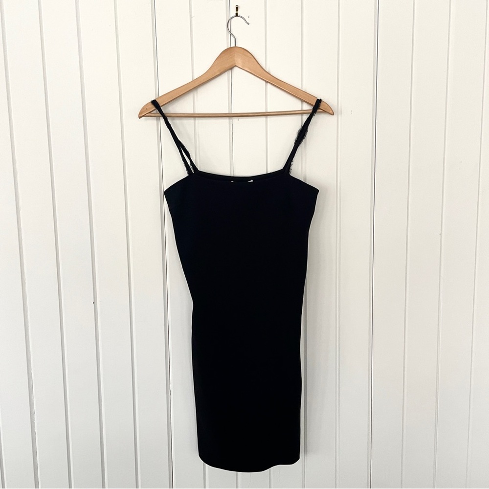 Helmut Lang ‘The Strap Dress’ Mini Dress. Black, Size 2